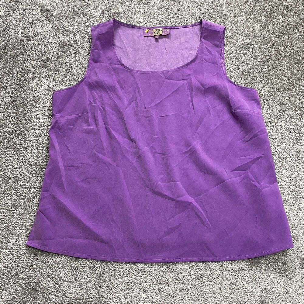 Suits of God in Church Tank Top Shirt Womens Plus 18 Purple sleeveless Ladies